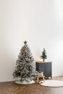 Fééric Lights and Christmas Lichtgevende Kerstboom met sneeuw - Ø105xH180cm - Wit