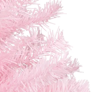 The Living Store Kunstkerstboom met standaard 180 cm PVC roze - Kunstkerstboom - Roze Kerstboom - Pvc Kerstboom - Kerstdecoratie - Kerstboom Decoratief