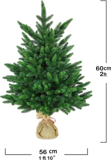 Kunstkerstboom – Premium kwaliteit - realistische kerstboom – duurzaam   ‎ 70 x 19 x 19 cm