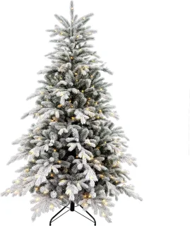 HOMCOM-Christmas Tree-115x115x180cm-Plastique-Vert