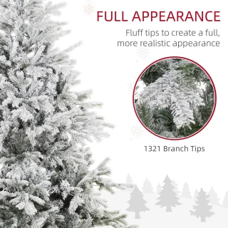 HOMCOM-Christmas Tree-115x115x180cm-Plastique-Vert