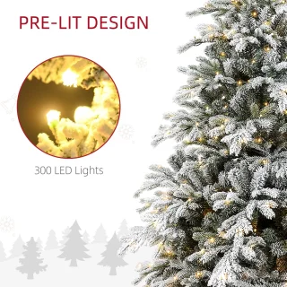 HOMCOM-Christmas Tree-115x115x180cm-Plastique-Vert