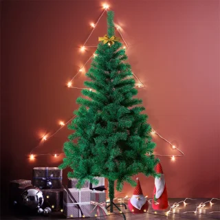 Kerstboom Kunstboom 120cm Kunstkerstboom Decoratie, Pvc Kerstboom Kerstdecoratie, Dennenboom Inclusief Plastic Standaard