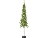 Colwood Wrapped verlichte kunstkerstboom - 180 cm - Groen - Ø50 cm - 674 tips - 100 ledlampjes (warm wit)