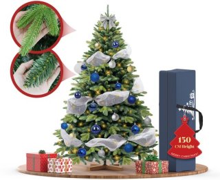 Soontrans 150 cm Premium Kunstkerstboom — naturalistische spar met extra's
