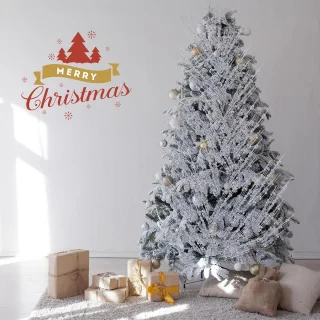 30 stuks glitter bessen kerstboom decoratie pick - 43 cm glinsterende takken - zilver