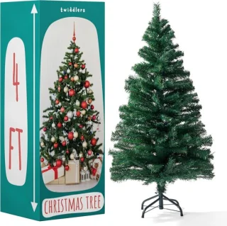 120cm kunstkerstboom met 260 takken en metalen stand