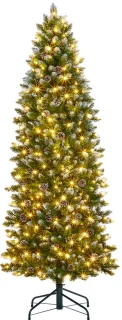 228 cm kunstkerstboom met sneeuweffect