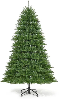 228 cm voorgversierde kunstkerstboom met RGBW-leds