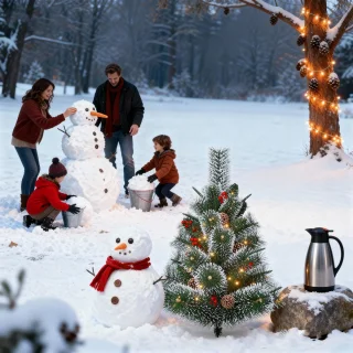 2er Set Künstlicher Weihnachtsbaum 76 cm