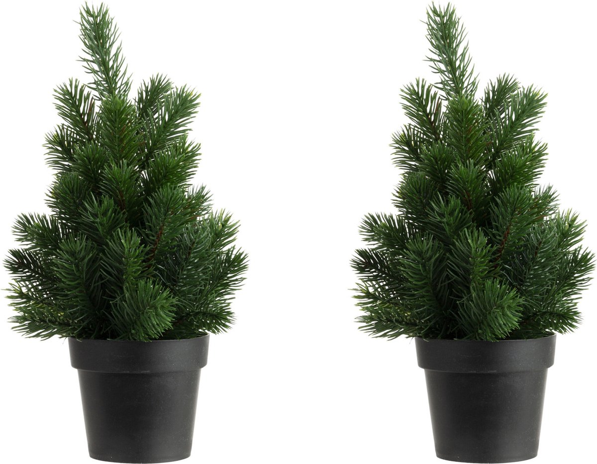 2x Kunstkerstboom 45 cm
