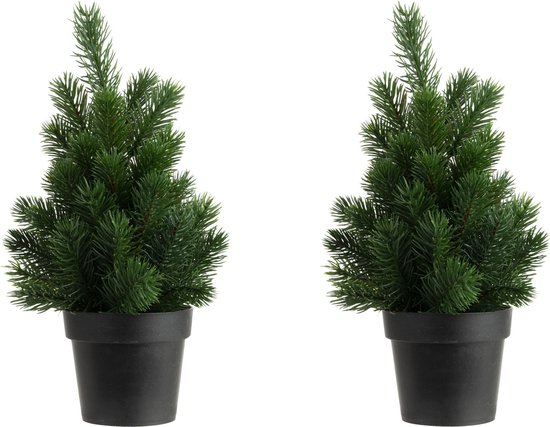2x Kunstkerstboom 45 cm