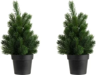 2x Kunstkerstboom 45 cm
