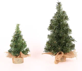 2x Kunstkerstboom set (20/30 cm)