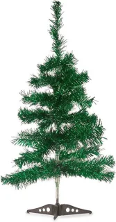 2x kunststof glitter kerstboom groen 60 cm met voet