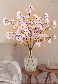 3-delige set Kersenbloesemtakken 76 cm - Kunstbloemen