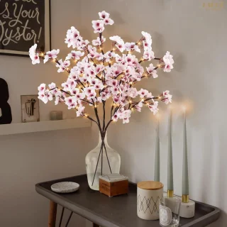 3-delige set Kersenbloesemtakken 76 cm - Kunstbloemen