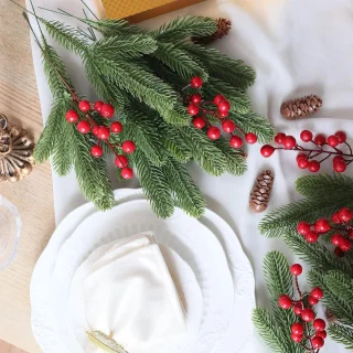 30 stuks kunstmatige dennentakken voor kerstdecoratie