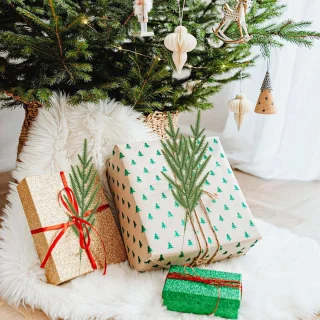 30x Kunstkersttakken Spar 37 cm Groen