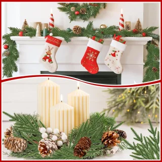 30x Kunstkersttakken Spar 37 cm Groen