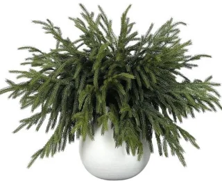 32x kunstmatige dennetakken 45 cm real touch groen