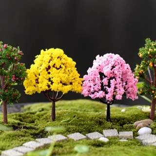 40pcs Landscape Model Trees (2 Styles) - Mixed 8-10cm