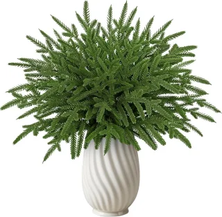 40x Kunststof dennetakken 38 cm groen