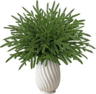 40x Kunststof dennetakken 38 cm groen