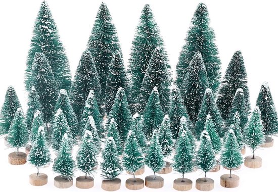 40x Mini Kunstkerstboom Tafelmodel review