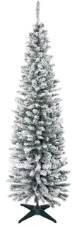 4goodz Slanke Kunstkerstboom 210 cm groen/wit