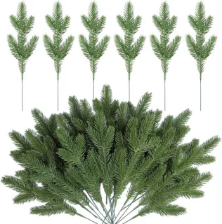 50x Kunstmatige dennentakken (groen)