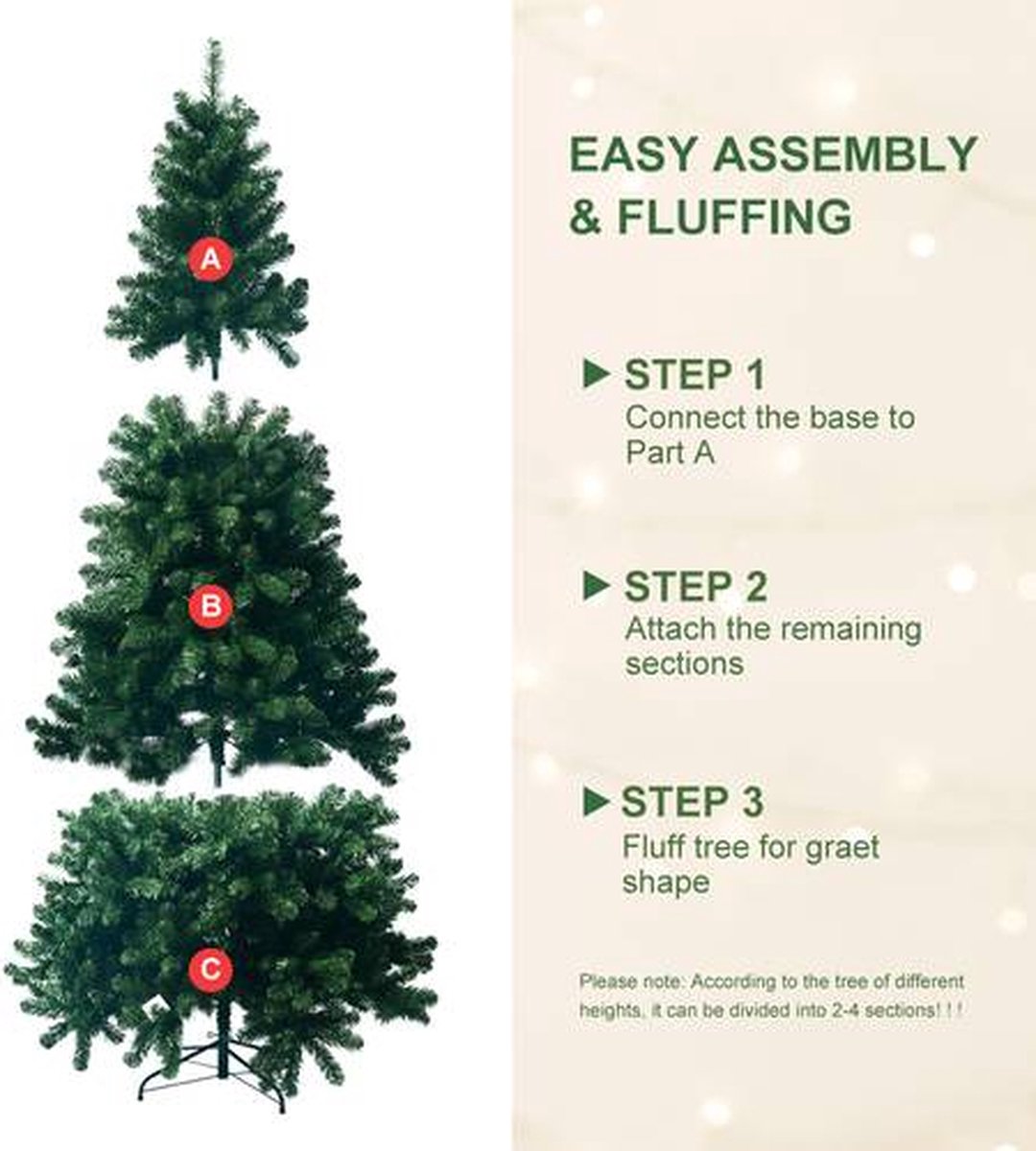 5FT PVC Automatische Kerstboom Handig
