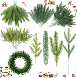 60x Dennentakken (kunstkersttakken)