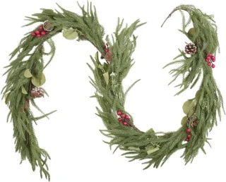 6ft Norfolk pine Christmas garland - ShopVlot