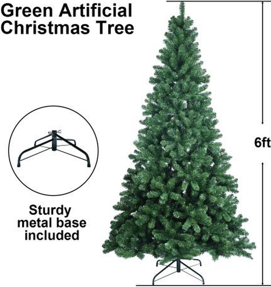 6FT PVC Automatische Kerstboom Handig