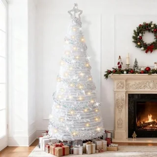 7FT Witte Kunstkerstboom