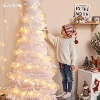 7FT Witte Kunstkerstboom