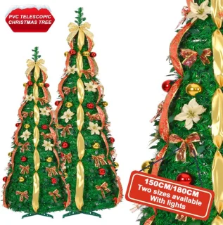 ACXIN uitschuifbare kunstkerstboom - 150 cm