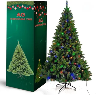 AG Kunstkerstboom 210 cm met Verlichting