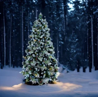 AG Kunstkerstboom 210 cm Sneeuwwit