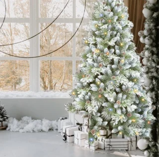 AG Kunstkerstboom 210 cm Sneeuwwit