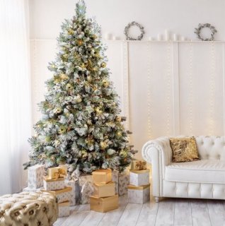 AG Kunstkerstboom 210 cm Sneeuwwit: winterse pracht in huis