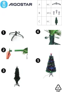 Aigostar Kunstkerstboom 180 cm