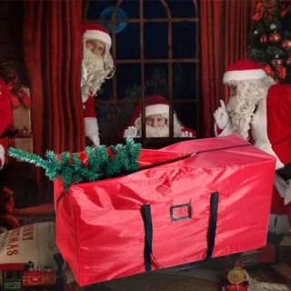aladdien - Kerstboom Opbergzak 210 cm - Rood