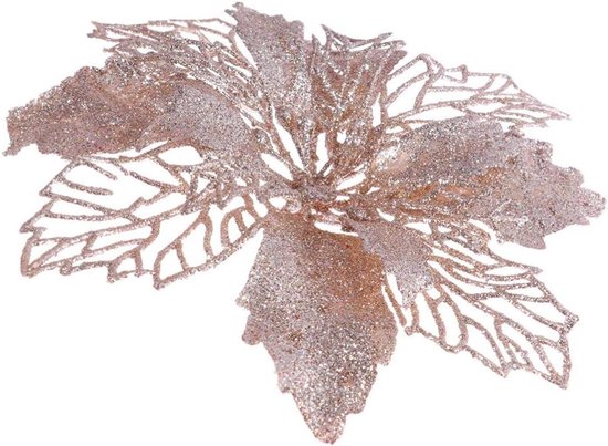 Allecto Plus Glitter Kerststerren 12 Stuks
