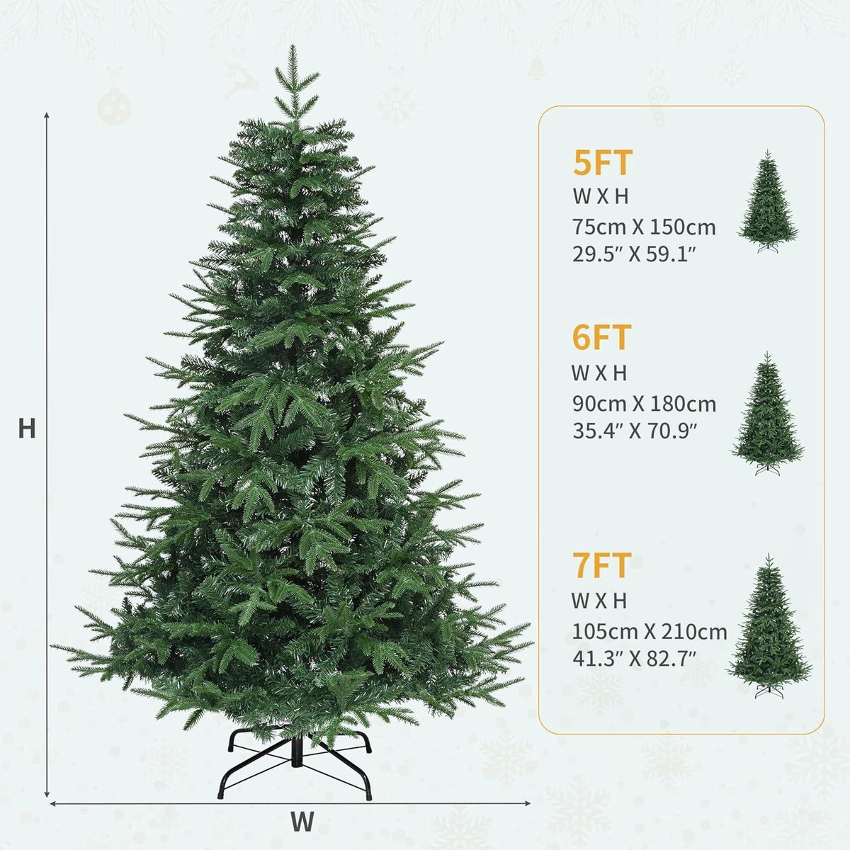 Allecto Plus Kunstkerstboom 182 cm