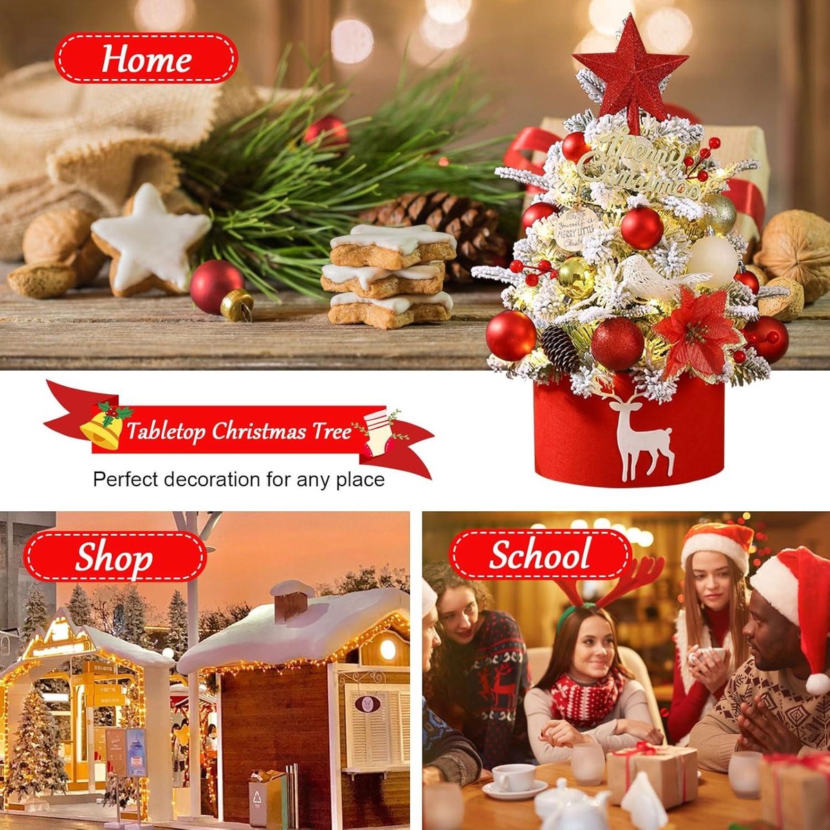 Allecto Plus Mini kerstboom LED 45 cm