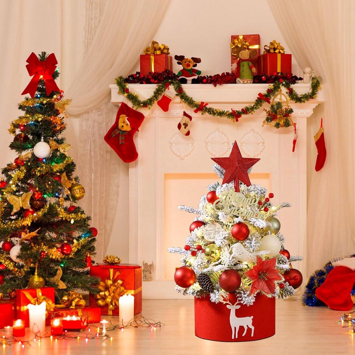 Allecto Plus Mini kerstboom LED 45 cm