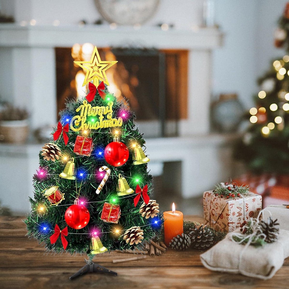 Allecto Plus Mini Kunstkerstboom 30 cm LED