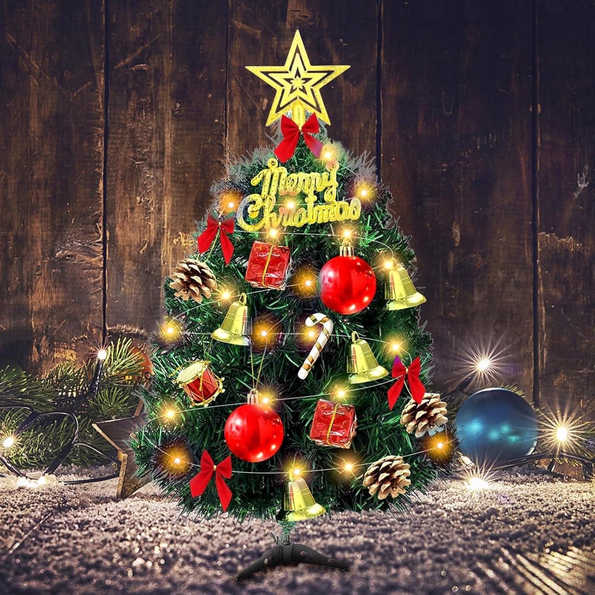 Allecto Plus Mini Kunstkerstboom 30 cm LED